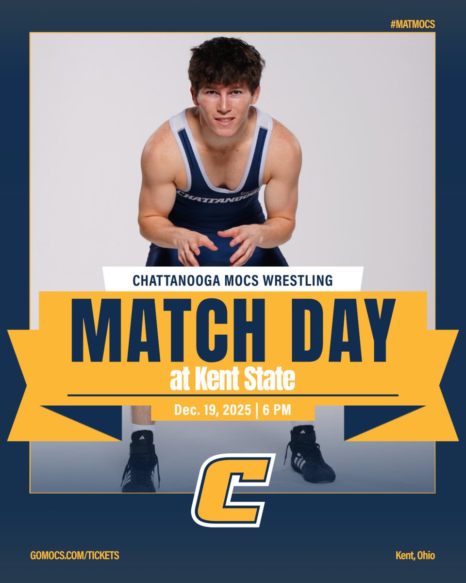 Go day in Ohio 😤

🆚Kent State
📍Kent, Ohio
🕕6 pm
🔗Stream &amp; scoring: gomocs.com/sports/wr/sche… 

#MatMocs