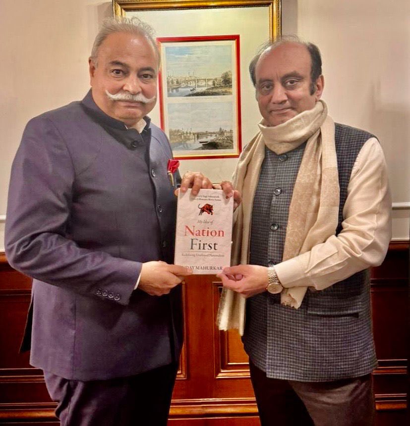 SudhanshuTrived's tweet image. I am glad to receive the book “My Idea of Nation First: Redefining Unalloyed Nationalism” by veteran journalist &amp;amp; nationalist thinker, Former Central Information Commissioner of India and  old ideological friend Shri @UdayMahurkar . I’m told Like his previous works this  is a…