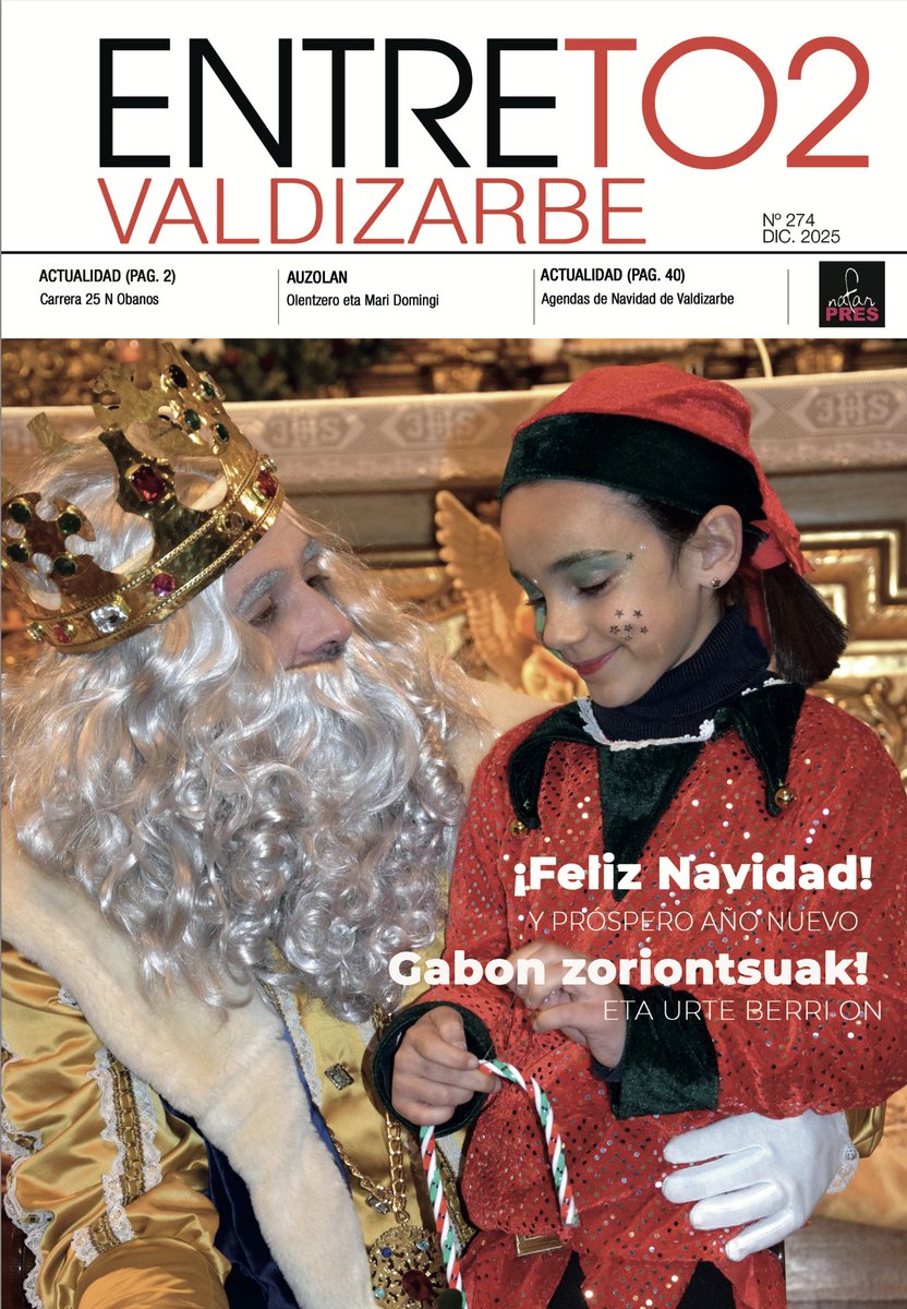 Nafarpres's tweet photo. 🎄Varios de los medios que forman parte de NAFARPRES ya han comenzado a publicar sus números de Navidad

Ediciones con entrevistas, reportajes y contenidos pensados para estos días festivos, con la mirada puesta en lo cercano y en lo que ocurre a nuestro alrededor.

¡Subscríbete! https://t.co/QFcUsqmoqg