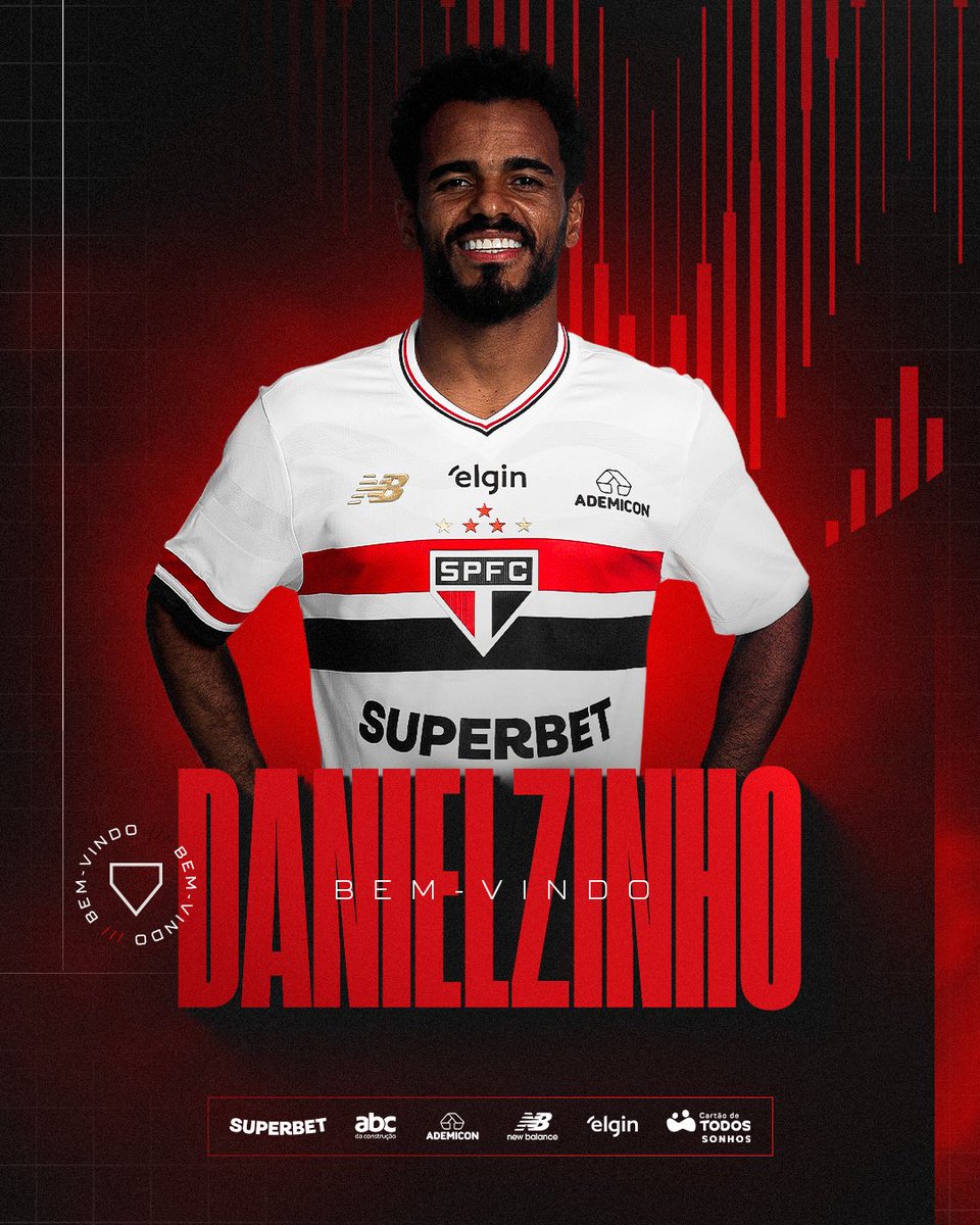 SaoPauloFC's tweet image. Bem-vindo, Danielzinho! 

🆕 O São Paulo acertou a contratação do meio-campista até o fim de 2027, com possibilidade de renovação até dezembro de 2028 em caso de cumprimento de meta esportiva.

Saiba mais ➡️ bit.ly/4j1sWEQ

#VamosSãoPaulo 🇾🇪