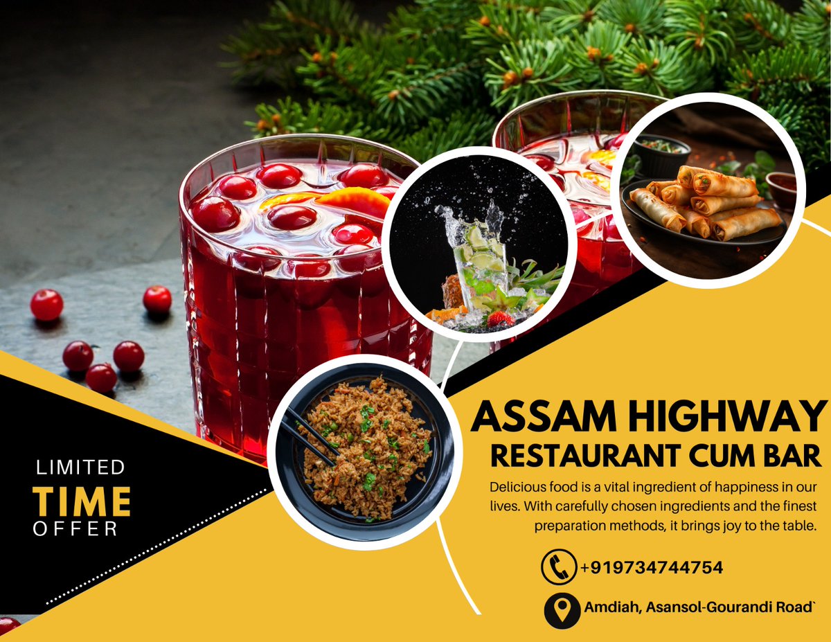 HighwayBar's tweet photo. Come and Enjoy the Exotic Drinks &amp; Delicious Food at Assam Highway Restaurant cum Bar https://t.co/pOvthBftTx