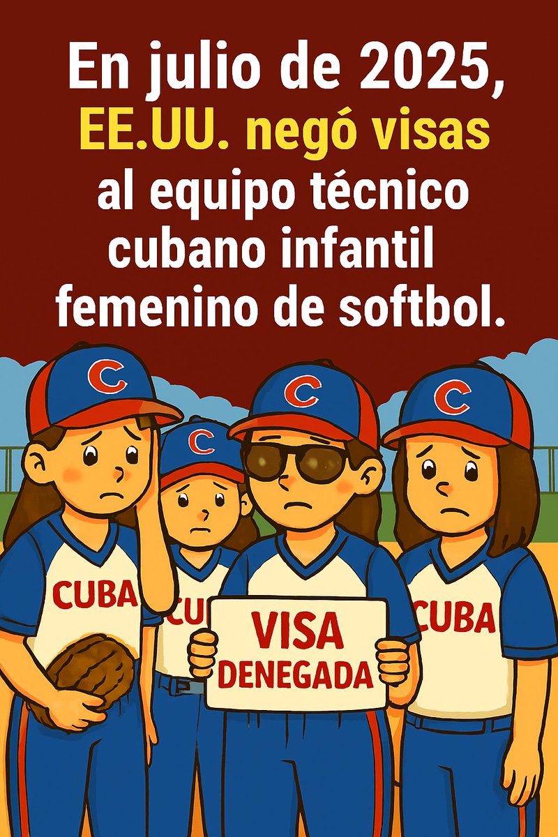 ⚾ Esta decisión les arrebató la posibilidad de participar en la Serie Mundial de Pequeñas Ligas, un espacio que debería unir a los pueblos en el espíritu deportivo internacional.
💔 El bloqueo intentó apagar el sueño de nuestras niñas, pero jamás podrá detener su talento.