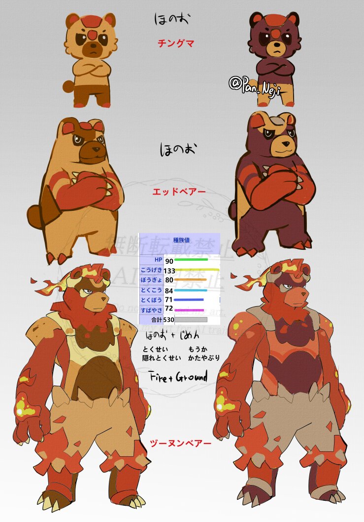 Pan_Neji's tweet photo. Alright,artists,show me your original Pokemon starter designs,these are mine,just concept arts.
Which one would you choose?or like？

the commission I drew, thank you for your commission:3 #オリポケ #fakemon https://t.co/ccvkepRSYs