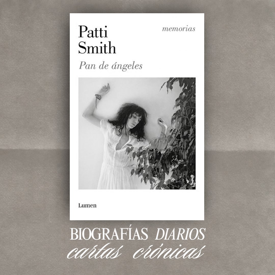 Zivals's tweet image. PAN DE ÁNGELES son las memorias en las que #pattismith teje el relato de una vida consagrada a la belleza, la música, la poesía y el amor 👉 Una novedad de @LumenEdit que podes combinar con el clásico ÉRAMOS UNOS NIÑOS en oferta especial para esta navidad 🧑‍🎄