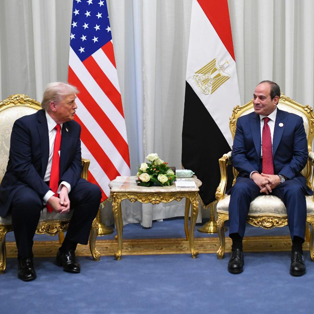 ترامب: السيسي صديقي وسأكون سعيداً بلقائه. السلام يسود الآن في منطقة #الشرق_الأوسط 