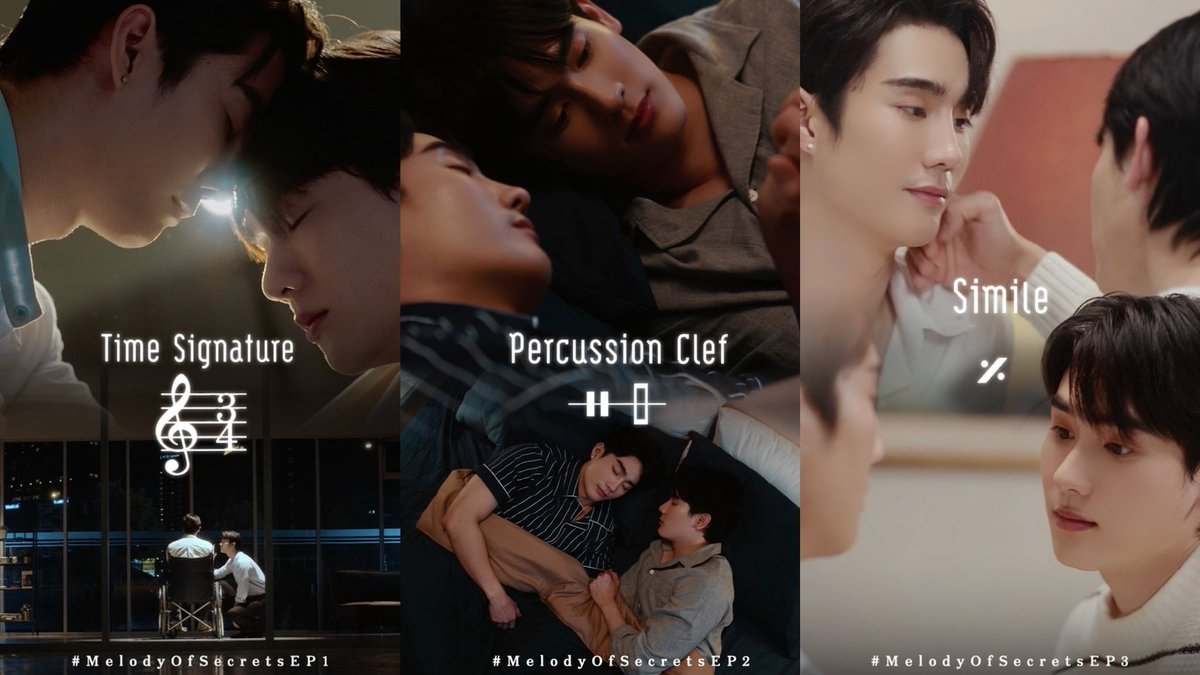 Ep 1: Time Signature 
Ep 2: Precussion Clef 
Ep 3: Simile   

FORCEBOOK MOS EP3
#MelodyOfSecretsEP3