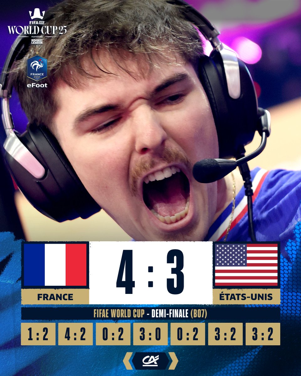 RocketBaguette's tweet image. ✅ L'@efootdefrance EST EN FINALE DE LA #FeWC

Match de l'année, match de la décennie, match du siècle... Bravo messieurs. 🤯

Respect aux États-Unis 🇺🇸, auteurs d’un niveau stratosphérique et dignes champions de Lyon. 👏 👏