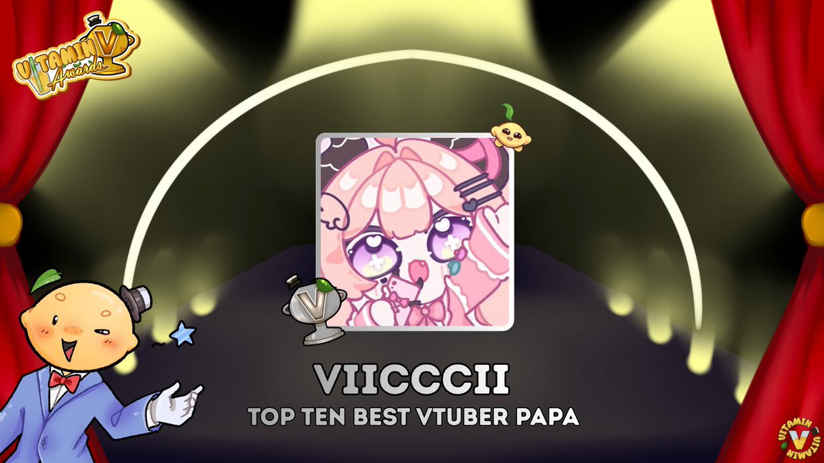 BigPapaLemonTTV's tweet image. ITS TIME TO ANNOUNCE THE TOP TEN FOR EACH CATEGORY! The Vitamin V - Vtuber Awards are so close~ The form will go live in a few hours!  

NEXT IS VTUBER PAPA! Bare with me! Theres a lot to cover~ 🧵

- @viicccii1 
- @Fennaxe
