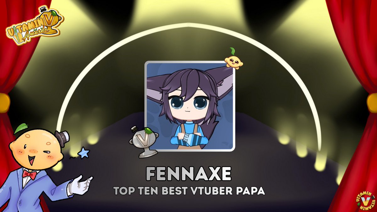 BigPapaLemonTTV's tweet image. ITS TIME TO ANNOUNCE THE TOP TEN FOR EACH CATEGORY! The Vitamin V - Vtuber Awards are so close~ The form will go live in a few hours!  

NEXT IS VTUBER PAPA! Bare with me! Theres a lot to cover~ 🧵

- @viicccii1 
- @Fennaxe