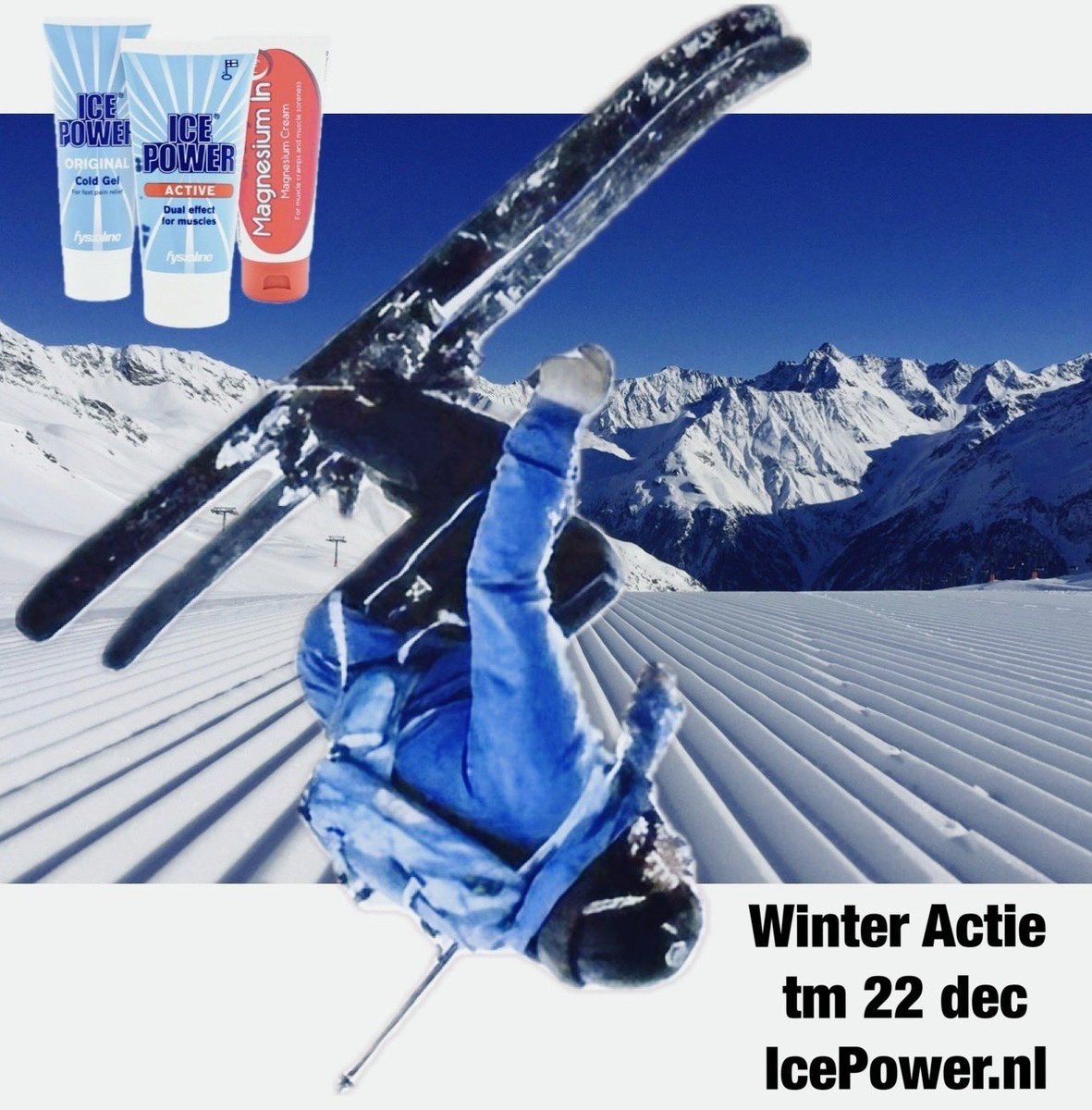 Weekend Winter ACTIE.
Je kiest wel voor (winter-) SPORT, maar niet voor SPIERPIJN ! 
❄️Daarom: Ice Power🌫️

Ook leuk als #kerstcadeau voor hem, haar of jezelf via icepower.nl/winkel/webwink…
Wees snel, actie duurt t/m maandag 22 dec as . Succes en veel plezier.