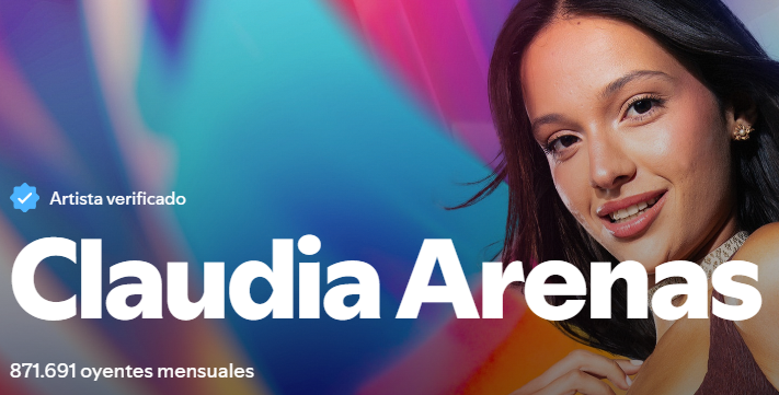 umcasira's tweet photo. Nos quedamos sin palabras sobre la evolución de Claudia Arenas en Spotify.
Sube otros 17.4k y suma ya mas de 871mil oyentes mensuales en la plataforma.
#otdirecto19d https://t.co/FQ5uc34Xt9