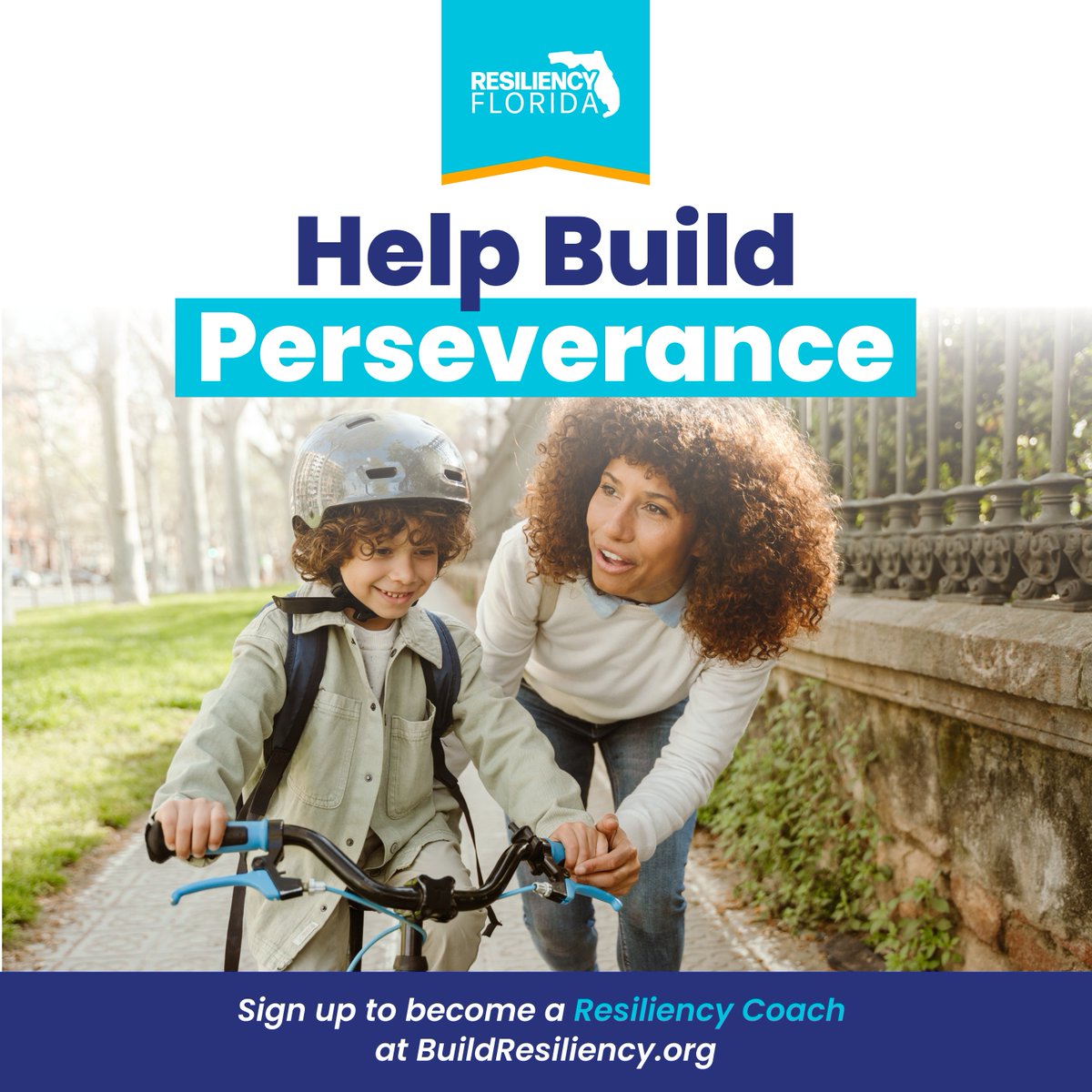 Teaching perseverance helps children reach goals, even when things are hard. Encourage your child to keep trying and remember that it’s okay to fail, but not okay to quit.

#BuildResiliency