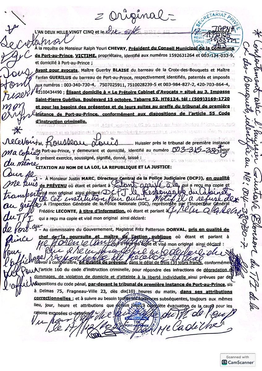 ChevryYouri's tweet photo. Je tiens à informer le public qu’en date du 17 décembre 2025, par citation directe, et par l’intermédiaire de mes avocats, j’ai saisi le tribunal correctionnel de Port-au-Prince afin de faire valoir mes droits à la suite d’une atteinte grave à ma liberté individuelle.

Cette action judiciaire vise à obtenir justice face à une intervention que je considère illégale et arbitraire, et à rappeler que nul n’est au-dessus de la loi, quelles que soient ses fonctions.

Ma démarche n’est ni personnelle ni politique : elle s’inscrit dans le respect de la Constitution, de l’État de droit et du droit de chaque citoyen à la protection de ses libertés fondamentales.

Je fais confiance à la justice de mon pays.
