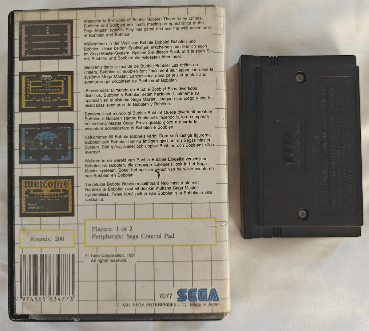 SumthingsRetro's tweet image. New sale: Bubble Bobble (Sega Master System - EU) (A$20.00) by evilsim.
sumthings.com/games/75989/sa…
#games #retrogaming