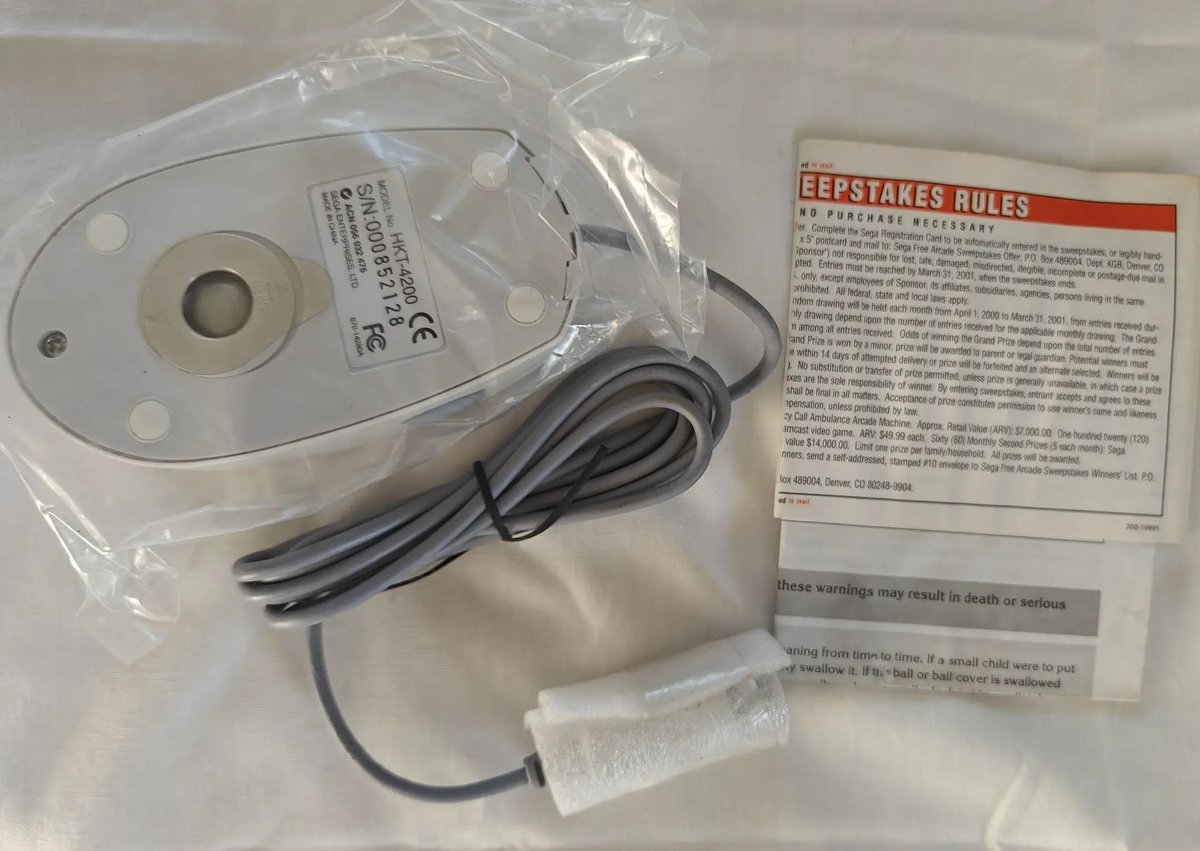 SumthingsRetro's tweet image. New sale: Mouse (Sega Dreamcast - EU) (A$35.00) by evilsim.
sumthings.com/accessories/13…
#accessories #retrogaming