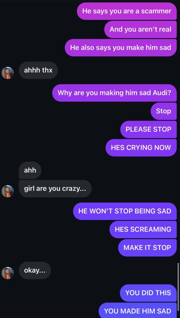 Every time an OF girl messages me on insta trying to get me to join their management, I fuck with them until they give up. Play stupid games….
