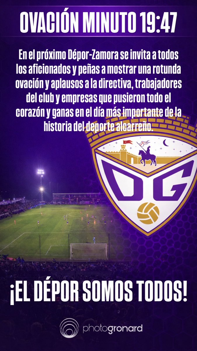 Pues a darle cariño a este tweet y difundirlo a todo el mundo.

Somos nobles y fieros, que nadie lo olvide. 

<a href="/deporguada/">C.D. Guadalajara 🟣⚪️</a> 💜