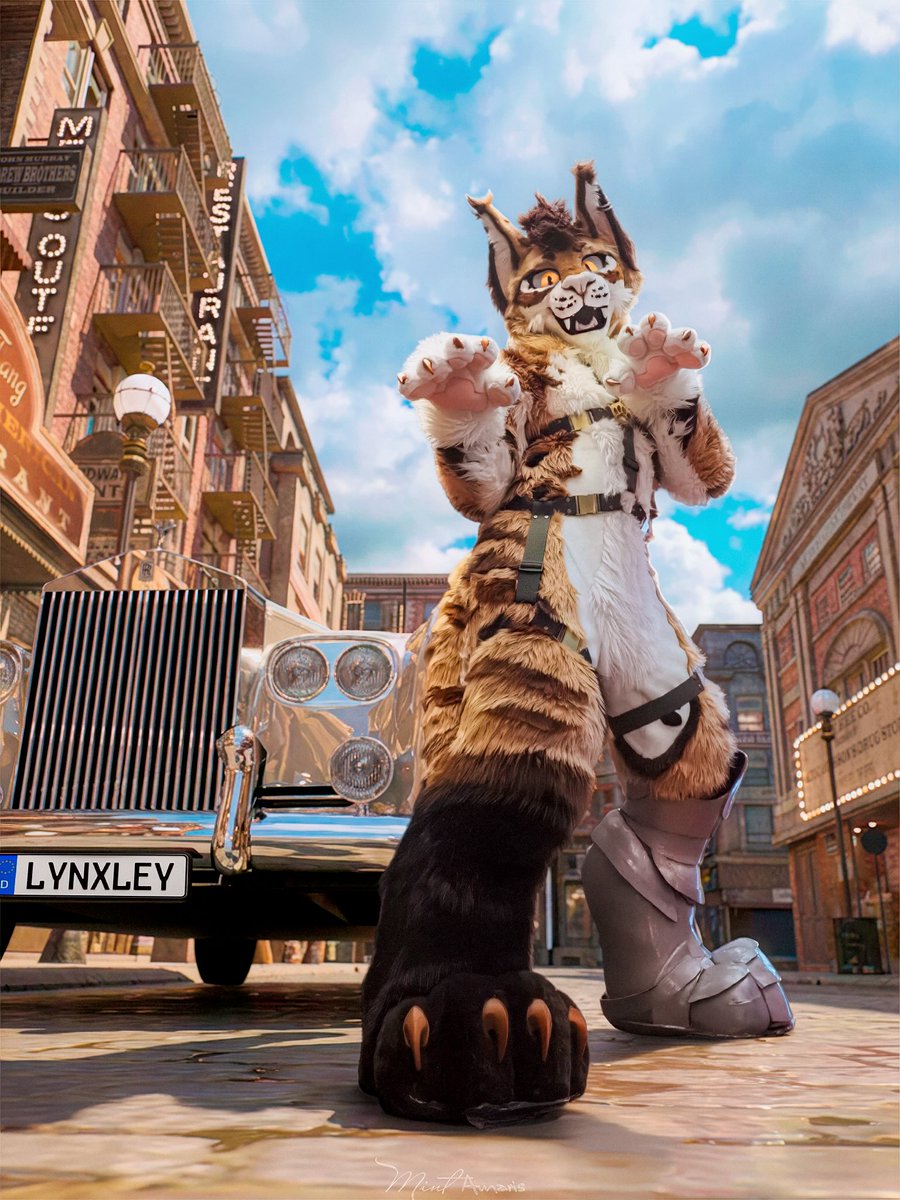 lynx_flynn's tweet image. What? You thought all the Lynxleys lived in Zootopia? 😈😼

.
.
.

@AFFLUENTMINT COOKED on these 🔥🔥 Composite 3D renders with HDR photography?? Serious talent and skill 😮‍💨

Last image shows the 3D environment before the final render! 

Suit by @ratnest0626✌️

#fursuit