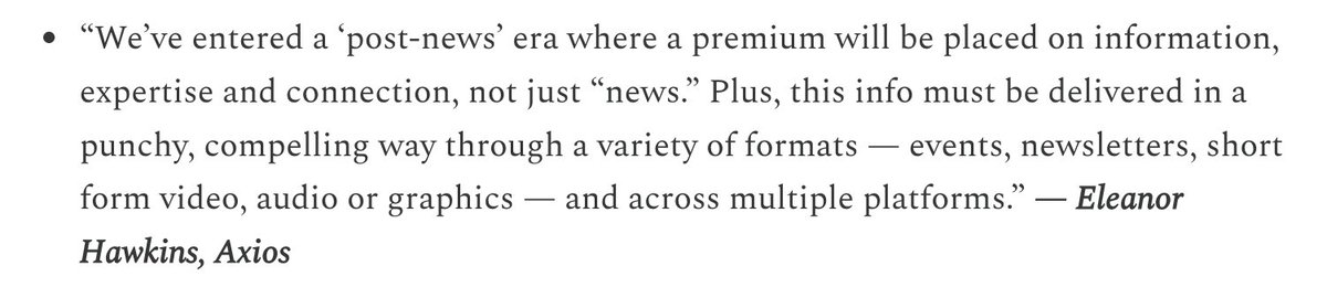 AxiosComms's tweet image. Eleanor Hawkins (@emayhawk) shared her thoughts with Meredith Klein (@MereditheKlein) about what 2026 will hold: