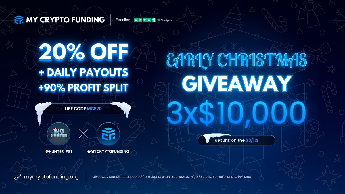 🎉 Giveaway 
🎁 3 X $10K Challenges 🎁

1. Follow <a href="/MyCryptoFunding/">My Crypto Funding</a> | <a href="/muthaiah4x/">𝗭𝝨𝗡𝗜𝗧𝗦𝗨 🔱</a> | <a href="/Hunter_Fx1/">𝔹𝕚𝕘 ℍ𝕦𝕟𝕥𝕖𝕣 🏹</a>
2. Like and Repost
3. Tag 3 friends
4. Engage Quoted Post