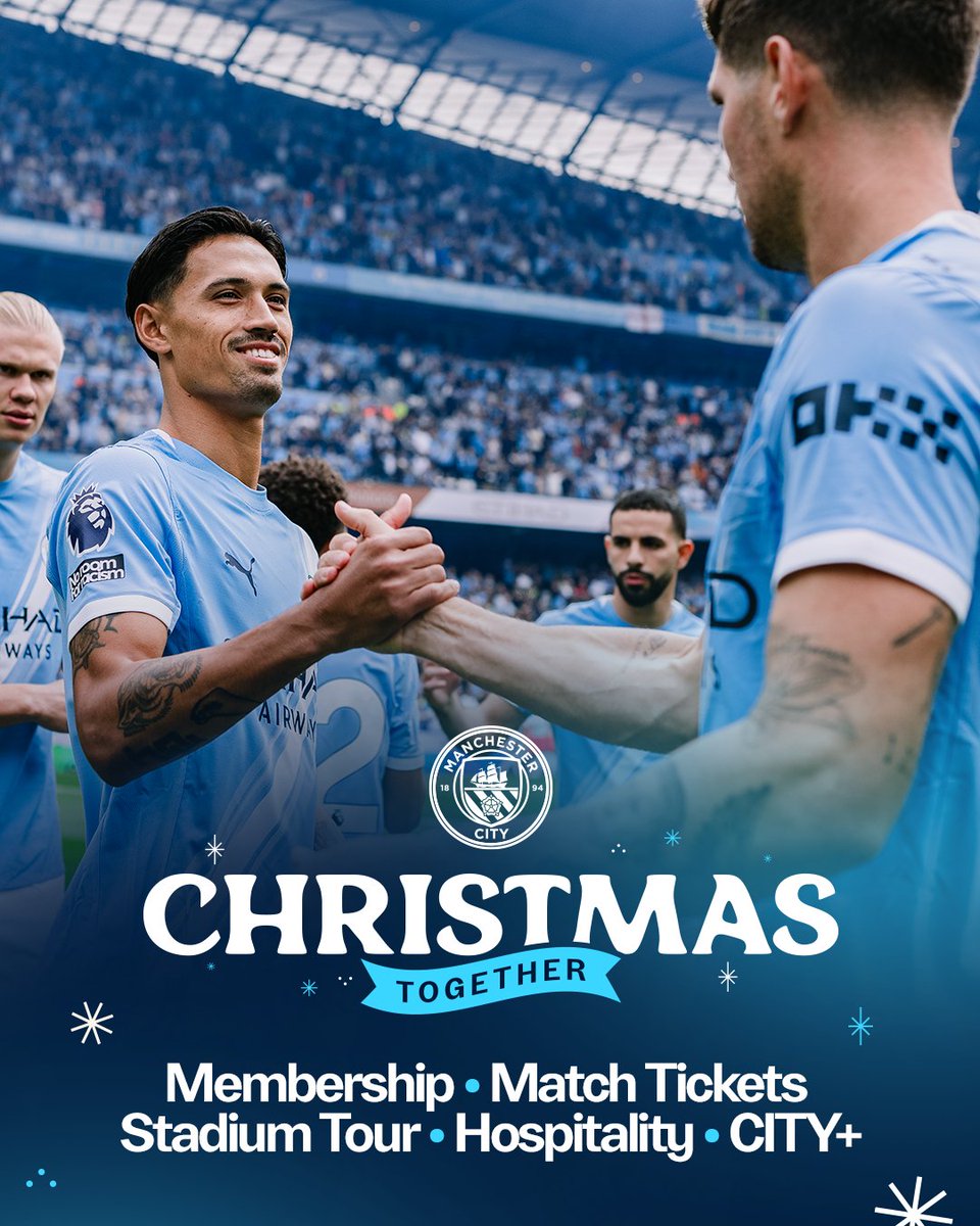 Enjoy the festive period with City! 🎄🩵

Find out more 👉 mancity.co/ChristmasToget…