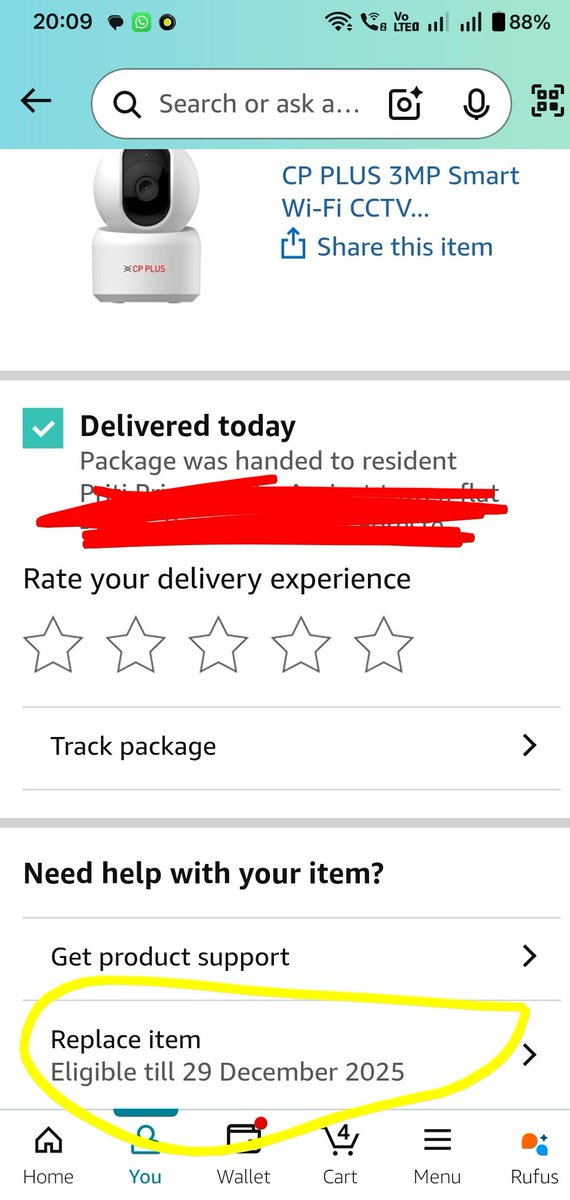 AkashGupta90050's tweet photo. @amazonIN @AmazonHelp 
Today I received a CP cctv smart camera which is not working properly I requested a return.
I purchased it only if it does not work or is an issue, I will return it. Now you are making fraud with a customer. Plz money back or provide a good product https://t.co/o7Nxx0WO3T