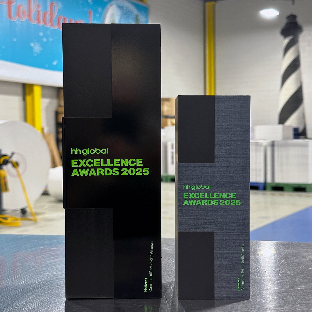 We’re thrilled to be named HH Global’s North America Commercial Print Category Winner for their 2025 Excellence Awards! 🏆 This win is a testament to the talent &amp; teamwork of the Hatteras crew. We’re excited for what’s ahead as we continue to push innovation &amp; service forward.