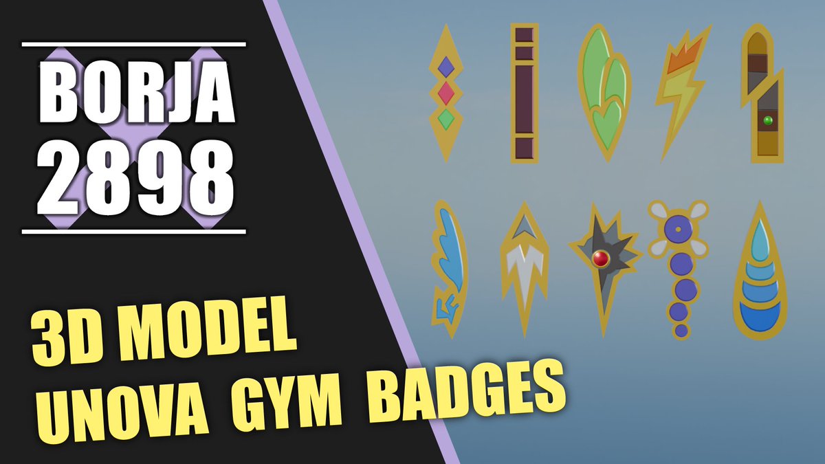 Borja9828's tweet photo. Pokémon • Unova Gym Badges • 3D Model to print https://t.co/BxA1ItbY4C