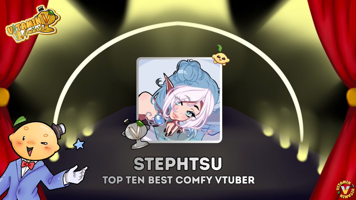 BigPapaLemonTTV's tweet image. ITS TIME TO ANNOUNCE THE TOP TEN FOR EACH CATEGORY! The Vitamin V - Vtuber Awards are so close~ The form will go live in a few hours!

NEXT IS COMFY VTUBER! Bare with me! Theres a lot to cover~ 🧵

- @StephTsu 
- @Vyxenova