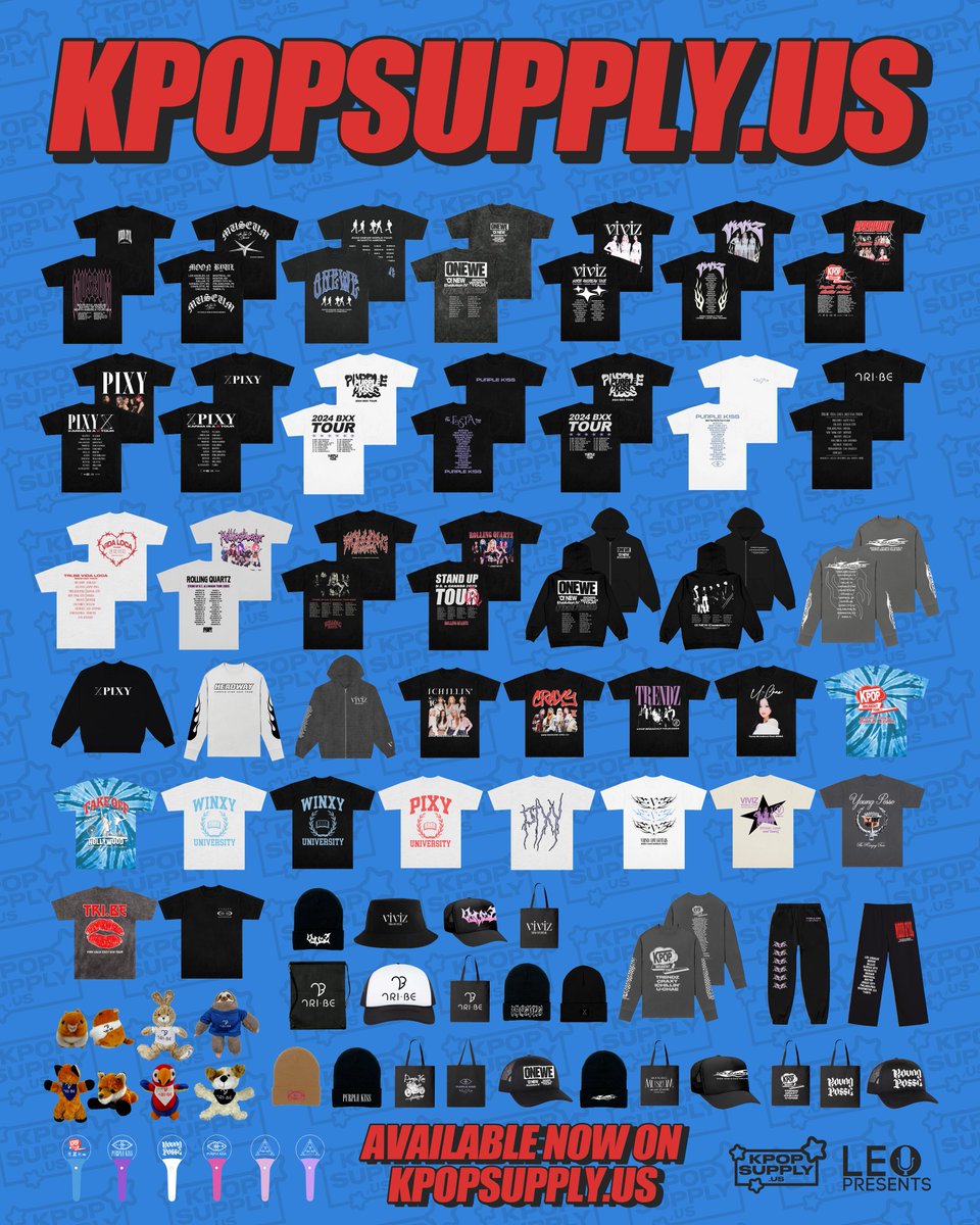 LeoPresents's tweet image. ⚡ AVAILABLE NOW ⚡
➔ @kpopsupplyus
➔ Exclusive K-pop merchandise
➔ Limited quantities • No reprints
➔ Missed it on tour? This is your chance
𝐒𝐇𝐎𝐏 𝐎𝐍𝐋𝐈𝐍𝐄 𝐍𝐎𝐖: KPOPSUPPLY.US
#KPOPSUPPLY #KPOPMERCH
