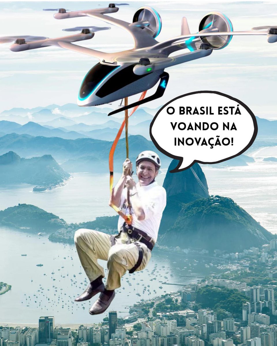 geraldoalckmin's tweet photo. O protótipo do eVTOL, da Embraer, o chamado “carro voador”, completou com sucesso seu voo inaugural em Gavião Peixoto. Essa é mais uma conquista da nossa aviação e um novo capítulo da mobilidade aérea urbana. Parabéns à Embraer, orgulho do Brasil, e ao BNDES, por acreditar neste grande projeto. 🇧🇷