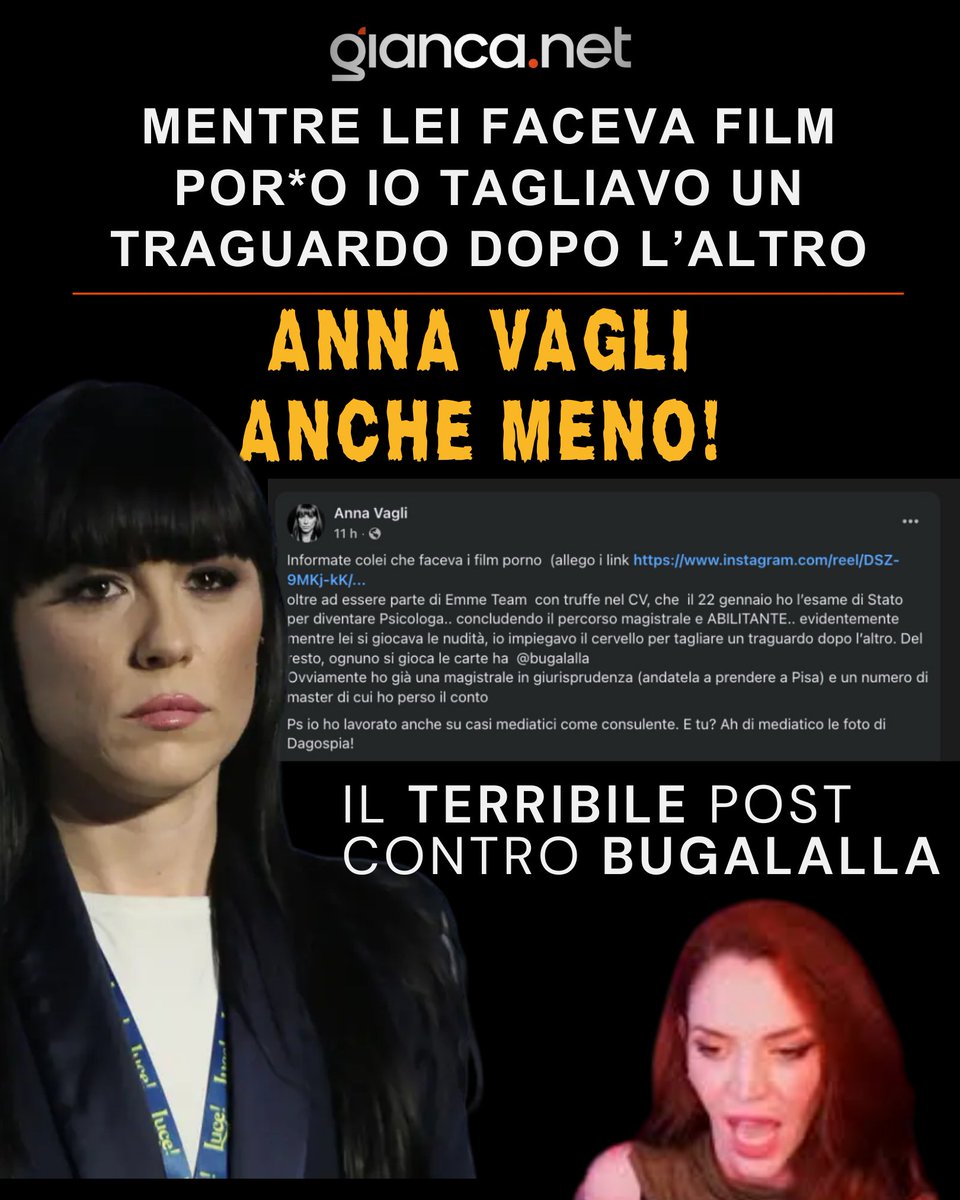 gianca_net's tweet photo. @AnnaVagli  CHIEDI SCUSA 🙅

Condividete questo post e il video che trovate sul "Canale gianca net" non in quanto fan miei, o di @bugalalla , o di chiunque altro. Ma perché siete consapevoli che il tema della violenza di genere non riguarda le scarpette rosse e i fiocchetti https://t.co/CqG6RJzsTw