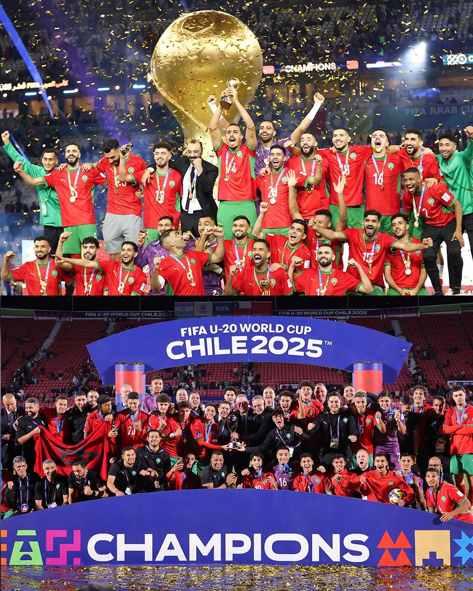 أينما حلّوا كانوا أبطالًا 🇲🇦

#FIFArabCup | #U20WC