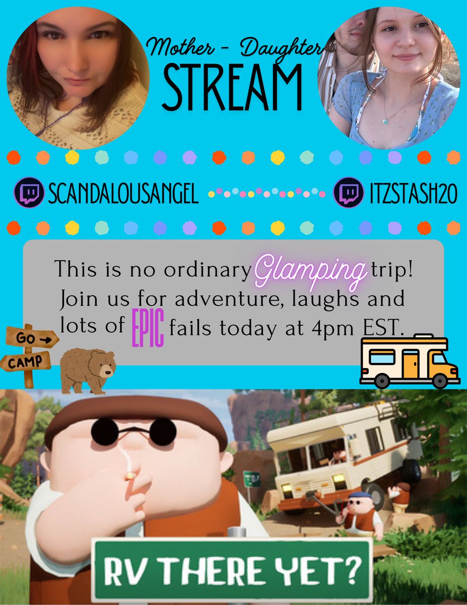 AngelEverlight's tweet image. Mother - Daughter stream today at 4pm EST! Come have some laughs with us as my daughter makes a return to @Twitch! 

💜 Please RT

💜 🔞 Language &amp;amp; Mature game content

💜🔗 twitch.tv/scandalousangel

💜🔗 twitch.tv/itzstash20

#streamergirl #motherdaughter #StreamerCommunity
