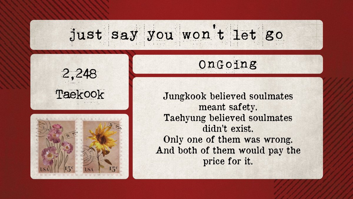 angstbtsfest's tweet photo. You stay out of my life.

Introducing today's fic: just say you won't let go
📌 Status: Ongoing
💔 Ship: Taekook

Taehyung keeps Jungkook close - not because he cares, but because it hurts to let him go. 
This isn’t a love story. Not yet.

Link: https://t.co/bzVIlLjPbE https://t.co/IYGJYnU81q