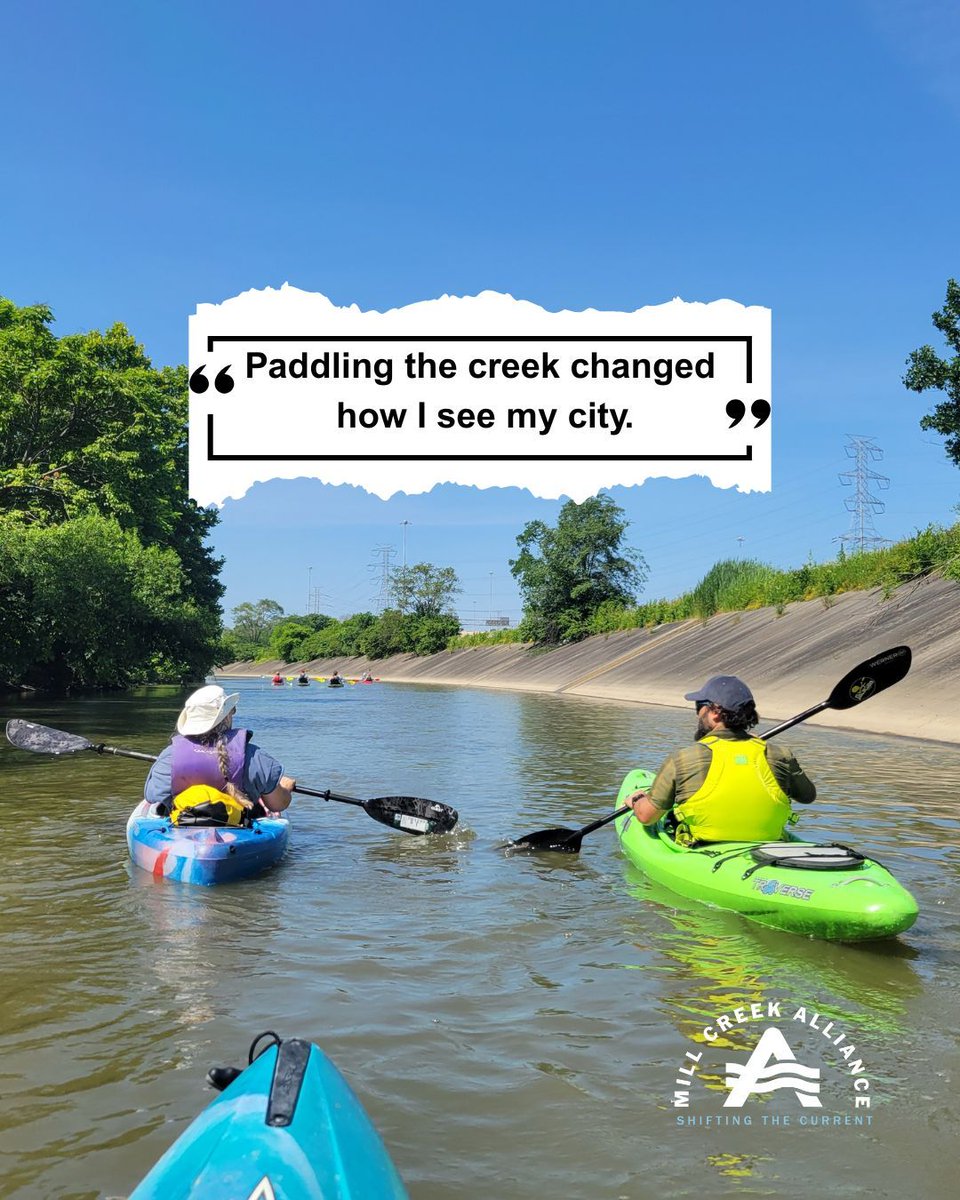 MillCreekAlli's tweet image. “Paddling the creek changed how I see my city.” said a participant on an Urban Stream Adventure this summer.  

Your gift helps more people experience connection to this beautiful winter waterway--show your support today💙 buff.ly/Shzr8XF

#UrbanNature #WinterReflection