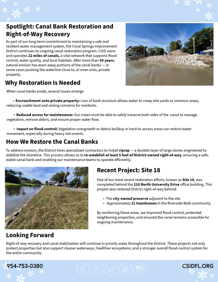 Coral Springs Improvement District tweet media
