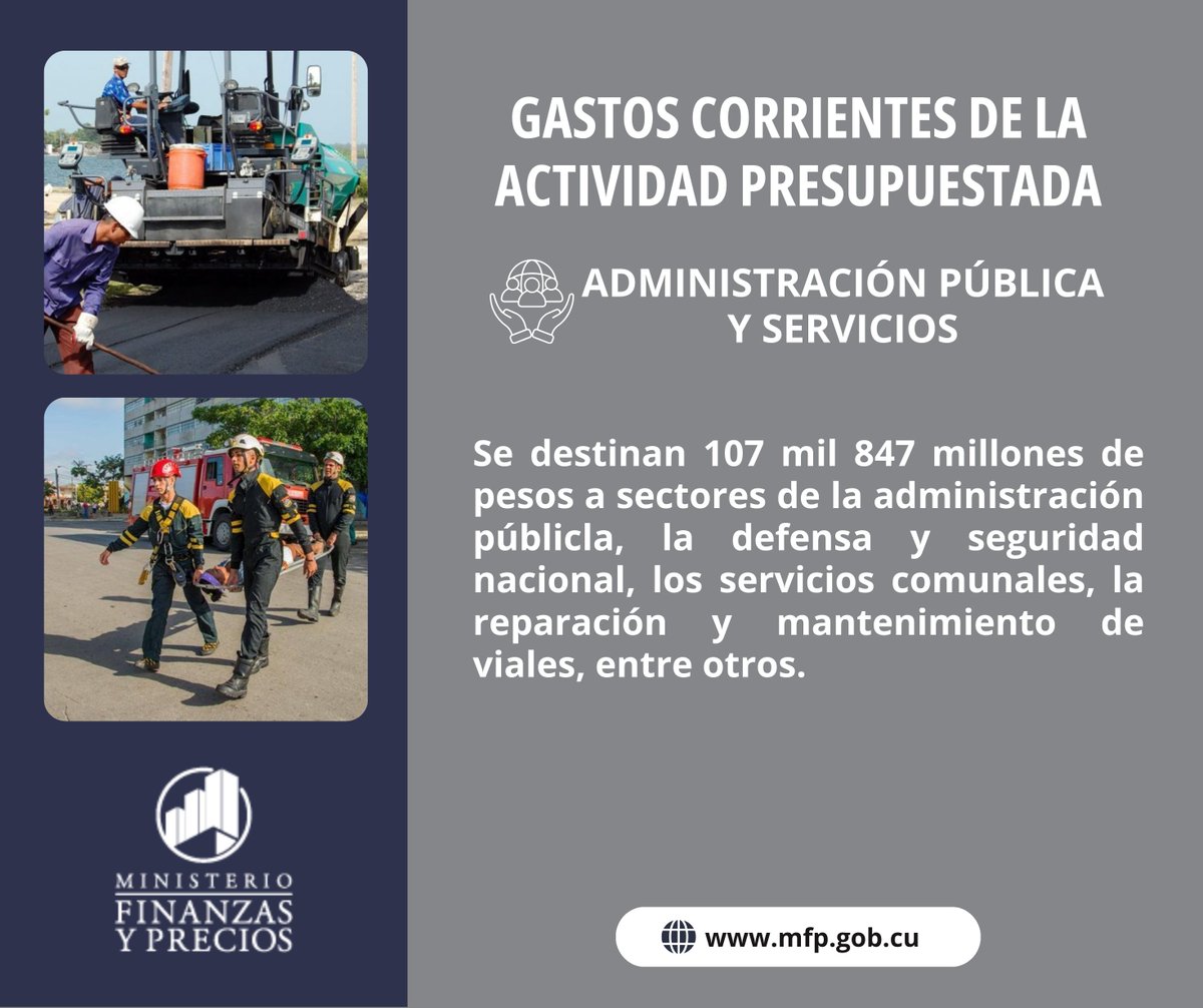 A continuación compartimos con usted detalles sobre:↪GASTOS CORRIENTES DE LA ACTIVIDAD PRESUPUESTADA.⤵
#Presupuesto2026
#FinanzasyPrecios