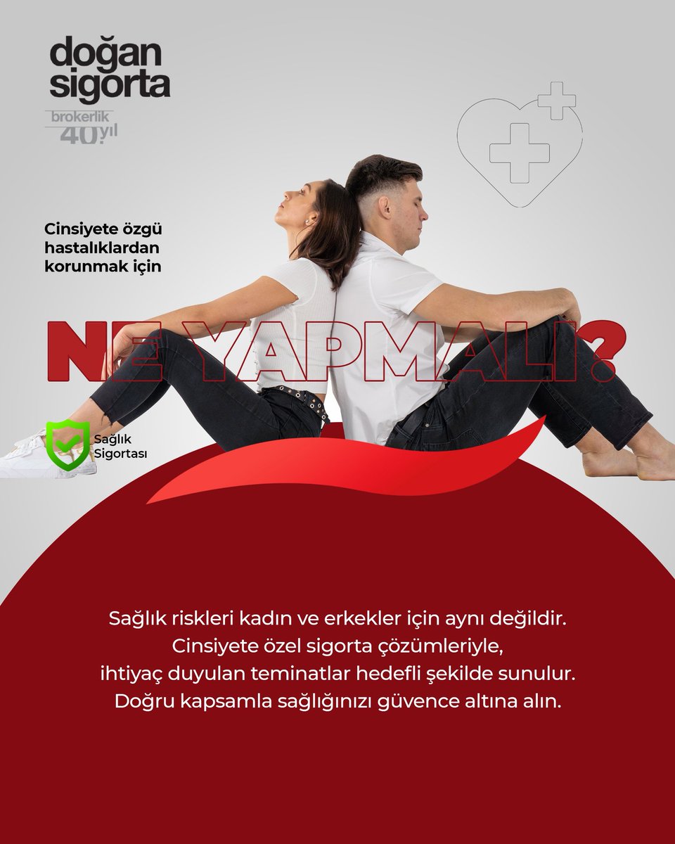 Sağlık riskleri kadın ve erkekler için aynı değildir.
Cinsiyete özel sigorta çözümleriyle, ihtiyaç duyulan teminatlar hedefli şekilde sunulur.
Doğru kapsamla sağlığınızı güvence altına alın.
.
#doğansigortabrokerlik #cinsiyeteözgükansersigortası
