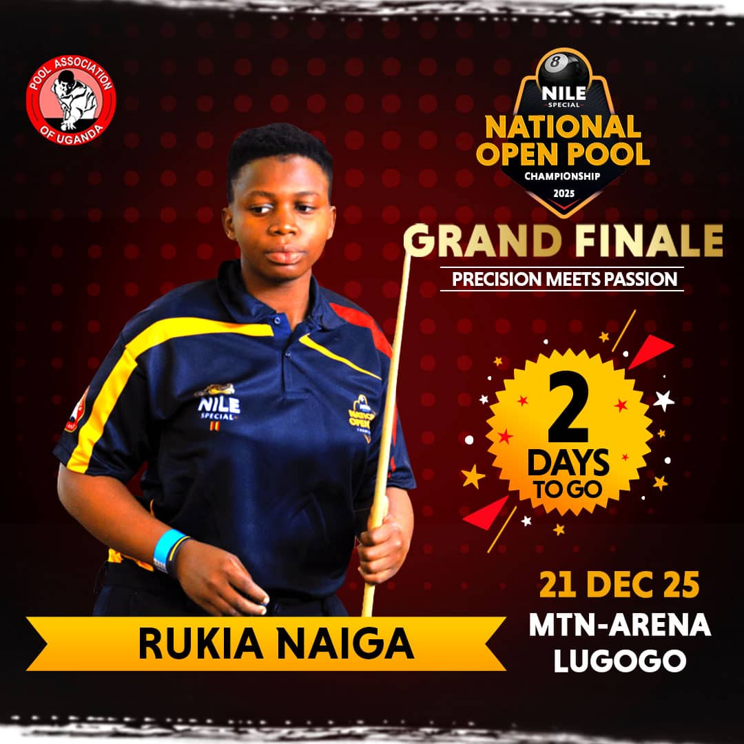 pooluganda's tweet image. RUKIA ON THE PROWL: History awaits! 🔥👑
Naiga Rukia's rolling! International and local tournament wins have her primed for GRAND FINALE glory. She's gunning for her 2nd national title and car – can she be the first lady to do it twice? The stage is set for Sunday!
@NBLUganda