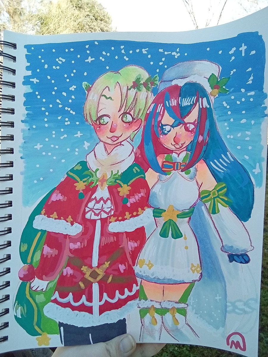 CatArtistcat's tweet photo. Happy holidays Winter Alfred and alear!! 🎄🌟 to celebrate ! #FEHeroes #FireEmblemEngage https://t.co/Qnc8ReAMLy