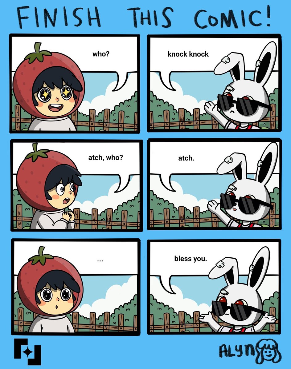 3 Winners for ‘Finish This Comic!’ Challenge is Out Now!

i love how they put <a href="/0xfairblock/">Fairblock</a> as transparency when needed, the knowledge knowing when to stay private and also the joke.

Congrats winners, W work.

<a href="/kichjiro/">jiro |</a> 
x.com/kichjiro/statu…

<a href="/WizNotkid00/">Vintage</a>