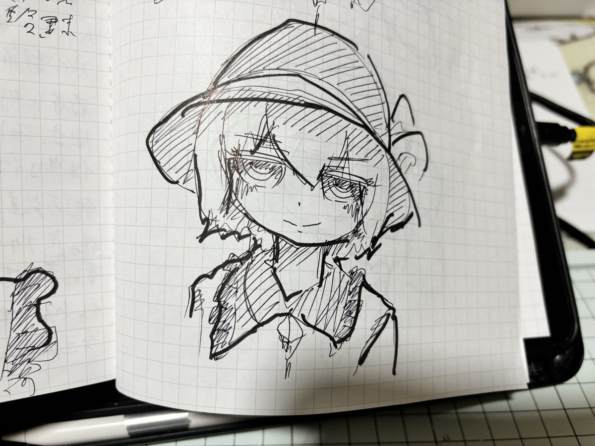 しもださんの配信見ながら描いてた落書き