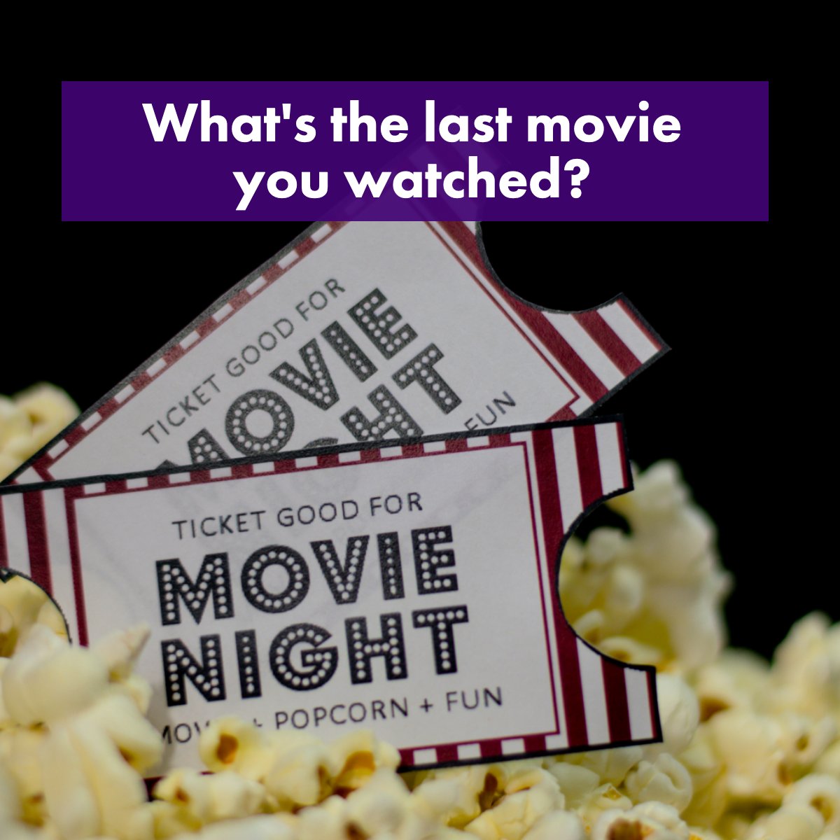 LedaVanderLaan's tweet photo. What's the last movie you watched? Did you like it? 🎬

Let us know in the comments!

#movie #tickets #popcorn #question #engagement https://t.co/1hcvLSRZkP