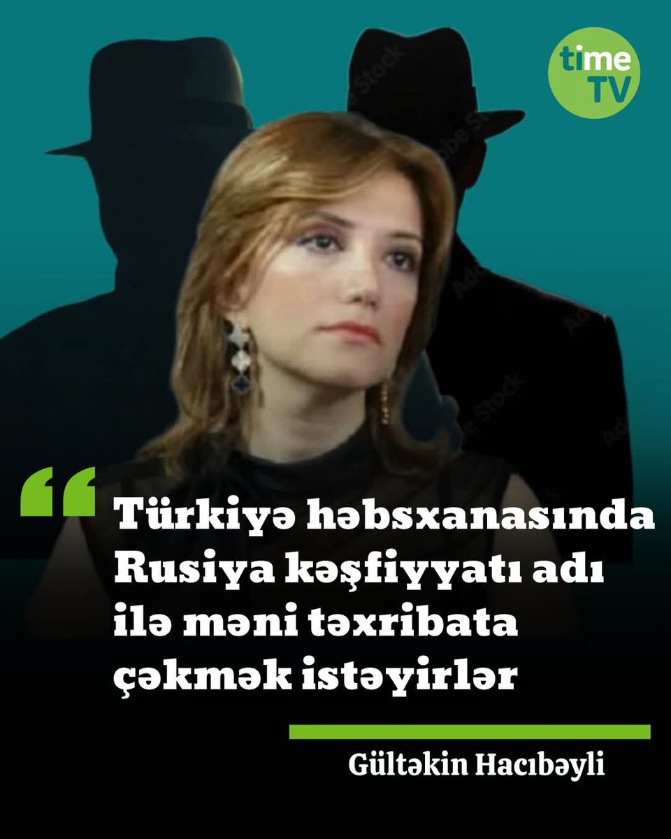 Türkiye'de G-82 kodu ilə tutuklaman Azərbaycan muhalefetinin kadın lideri Gültəkin Hacıbəyli bildirib ki, ona tahribat hazırlanır. O, bununla bağlı Türkiye Milli İstihbarat Təşkilatının rəhbəri İbrahim Kalına müraciət edib: