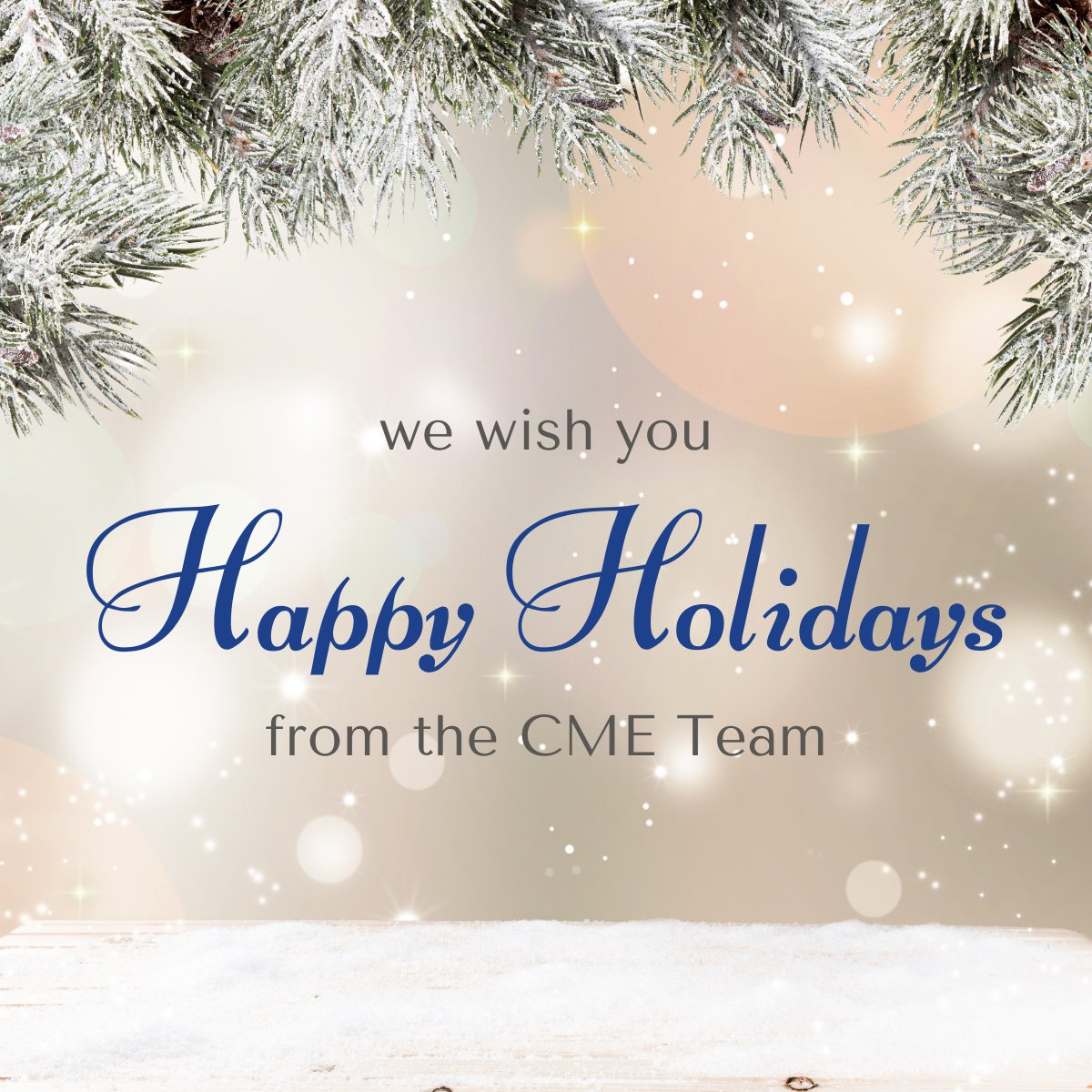 NorthwellCTHVCE's tweet photo. Sending cheer and appreciation—happy holidays from the CME team! Please note. we will have limited availability Dec 22–Jan 2 and our office will be closed Dec 25 &amp; Jan 1. For assistance. please contact CME@nuvancehealth.org. https://t.co/uPUZuu24RZ