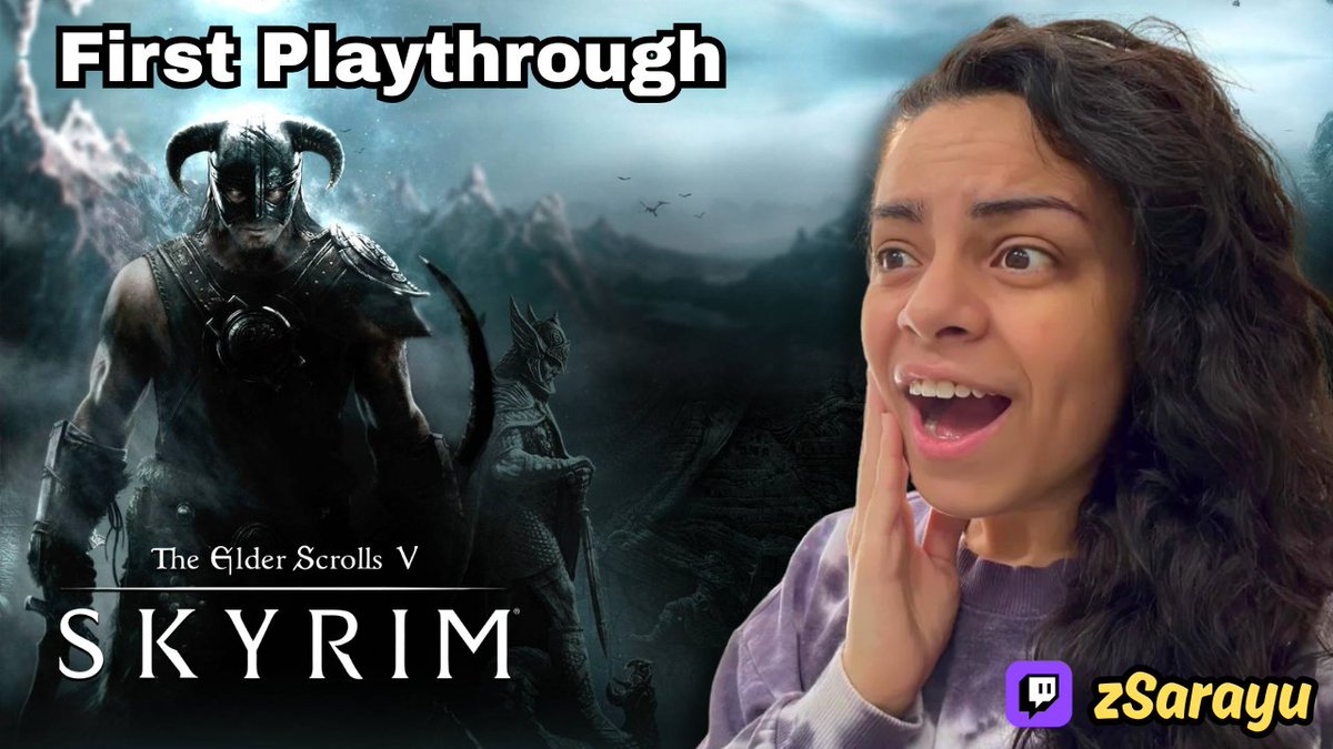 Playing Skyrim for the FIRST TIME EVER!🔥
Everyone is welcome to join and witness the chaos! ❤️

You can join here: twitch.tv/zsarayu