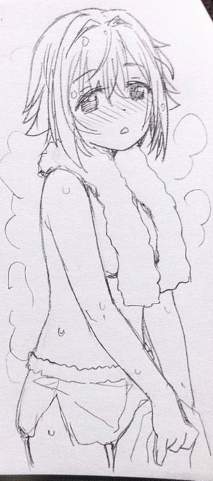 夜のらくがき幸子
お仕事遅くなってやっとお風呂に入れました 