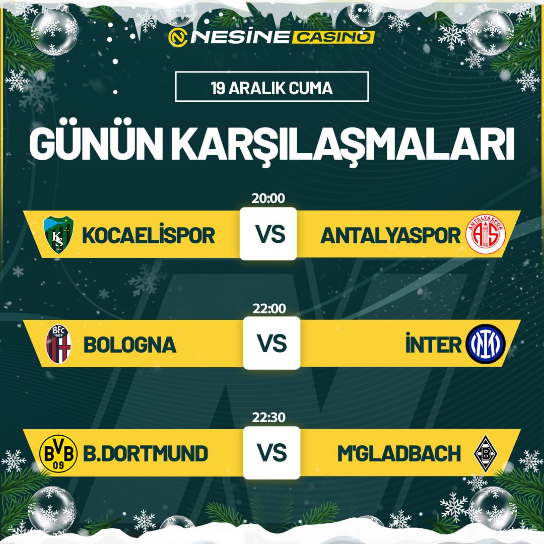 🔥Günün Heyecanlı Müsabakaları Başlıyor! Karşılaşmalar Alev ALev!🔥

🏆 #Nesine İle Yerini Hemen al Rekabete Ortak OL!

🕯 DİPNOT: ( TÜM KARŞILAŞMALAR 1.5 ÜST BİTER)

🔗  Güncel Giriş (t2m.io/nesinecasinoli…)

#Slot #denemebonusuverensiteler #Jasmin #NewYear2026