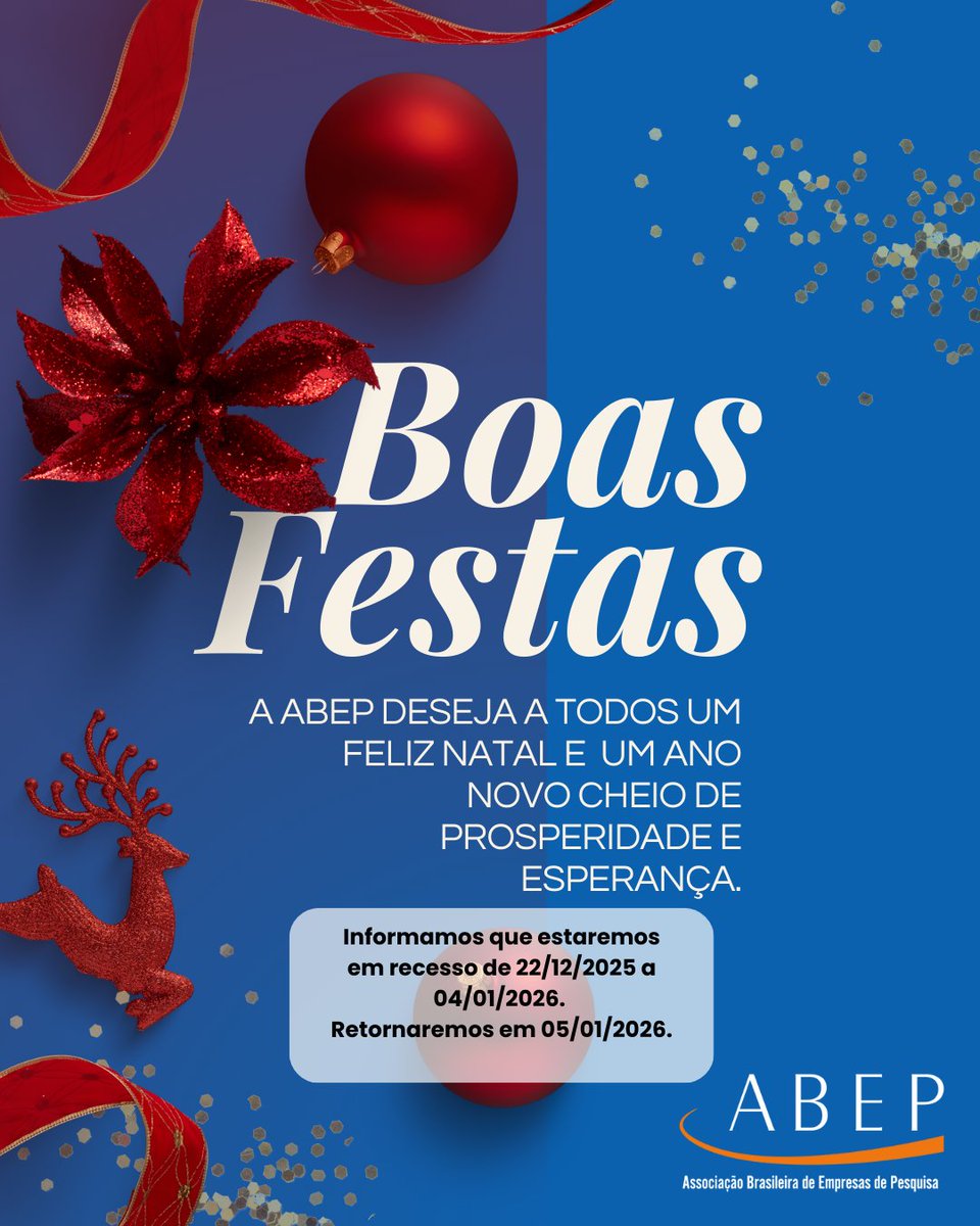 Desejamos a todos um Feliz Natal e um Ano Novo repleto de novas possibilidades e conquistas!

Informamos que nossa equipe estará em recesso de 22/12 a 04/01, retomando as atividades em 05/01/2026.